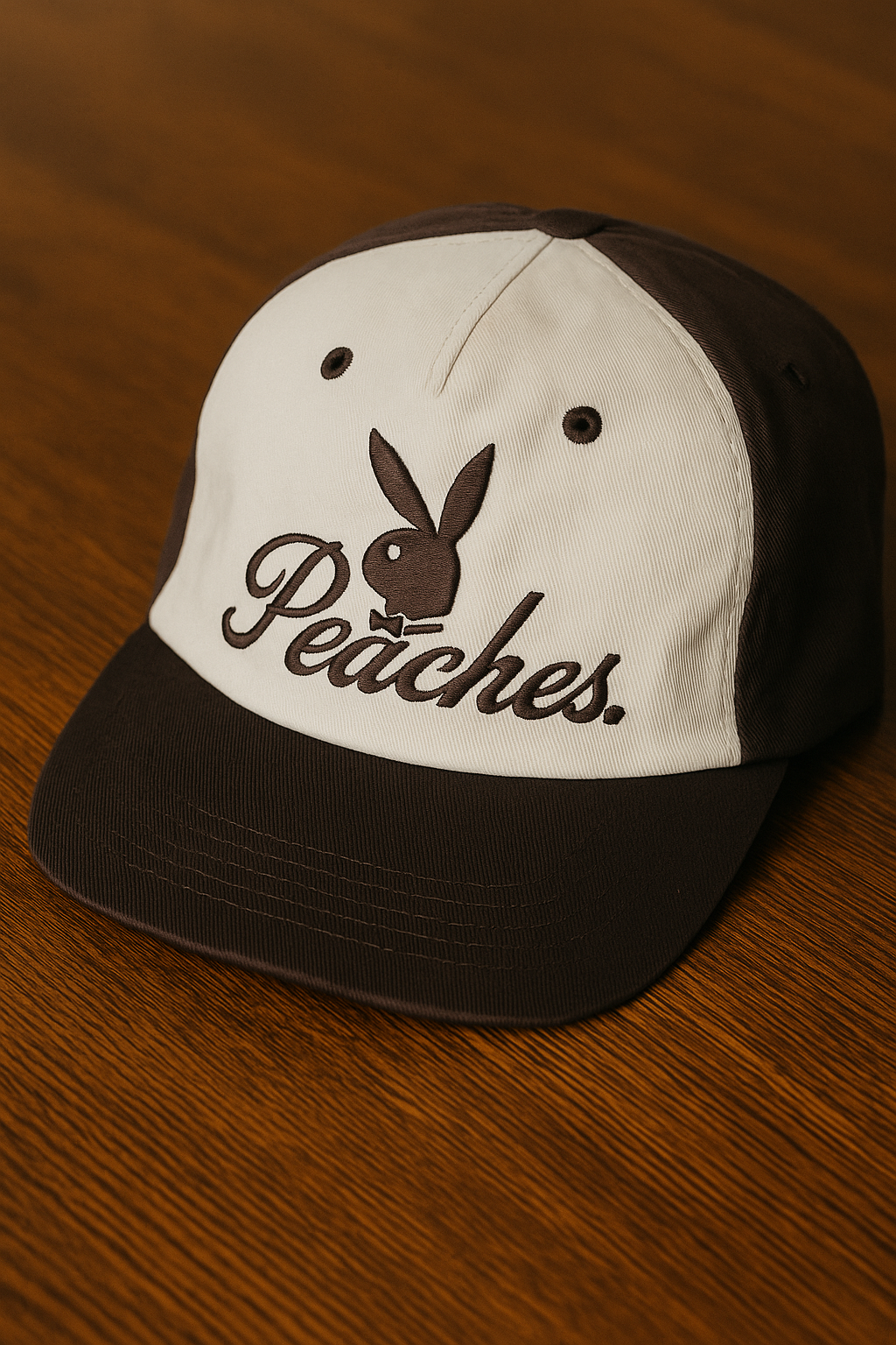 Gorra Playboy® x Peaches – Blanco & Negro